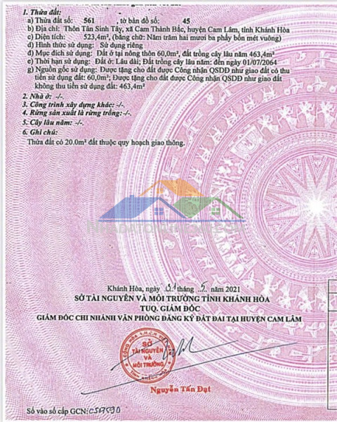 Chính chủ cần bán lô đất mặt tiền - đường 402, xã minh tân, kiến thụy, hải phòng