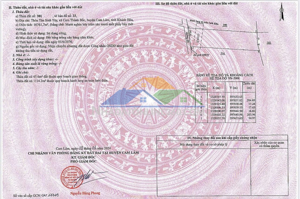 Giảm sâu bán gấp lô đất chính chủ mặt tiền xã tóc tiên, phú mỹ, bà rịa vũng tàu