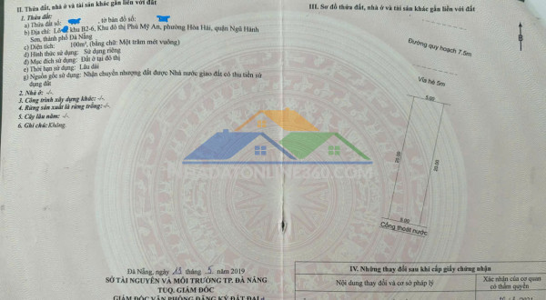 Bán lô nguyễn quý anh (đường 7m5) - ngũ hành sơn -đối diện fpt plaza