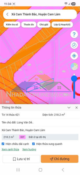 Đầu tư sinh lời - bán gấp lô đất vị trí đẹp tại xã cam thành bắc, cam lâm, khánh hoà