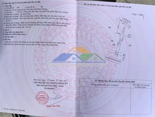 Vị trí đẹp - chính chủ cần bán nhanh lô đất tại  xã an long, phú giáo, bình dương