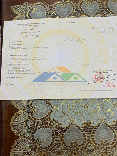 Bán đất mặt đường lê công thanh – tp phủ lý, hà nam cũ