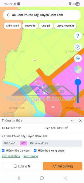 Vị trí đẹp - mặt tiền - chính chủ cần bán lô đất xã cam phước tây, cam lâm, khánh hòa