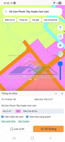 Đất chính chủ - giá ưu đãi - cần bán tại xã cam phước tây, cam lâm, khánh hòa