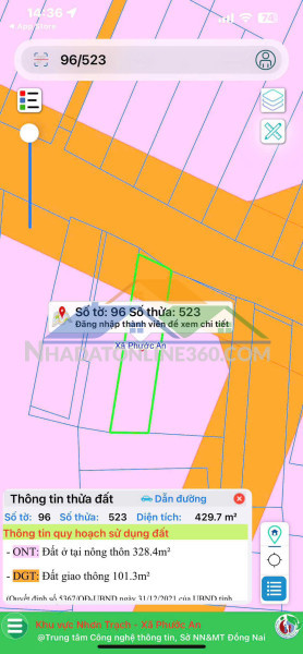 Bán nhanh lô đất mặt tiền đường hùng vương nhơn trạch trung tâm xã phước an