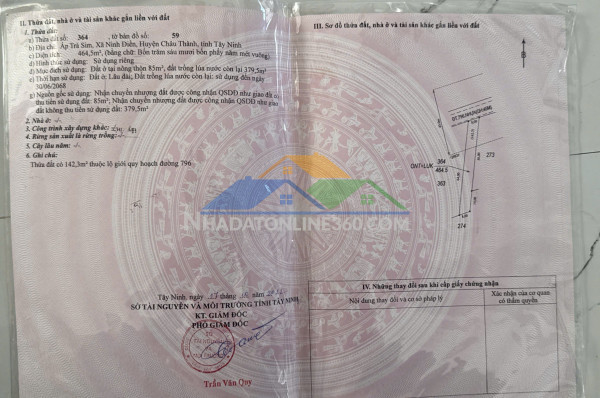 Bán đất chính chủ ấp trà sim, xã ninh điền, châu thành, tây ninh - giá tốt đầu tư