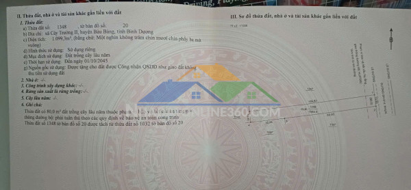 Chính chủ cần bán lô đất mặt tiền đường dh614, bàu bàng – vị trí đẹp, tiềm năng cao.