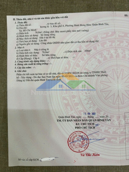 Bán nhà 71m2, hẻm 6m hương lộ 3, p. bình hưng hòa, cách aeon tân phú 100m, giá 5.6 tỷ