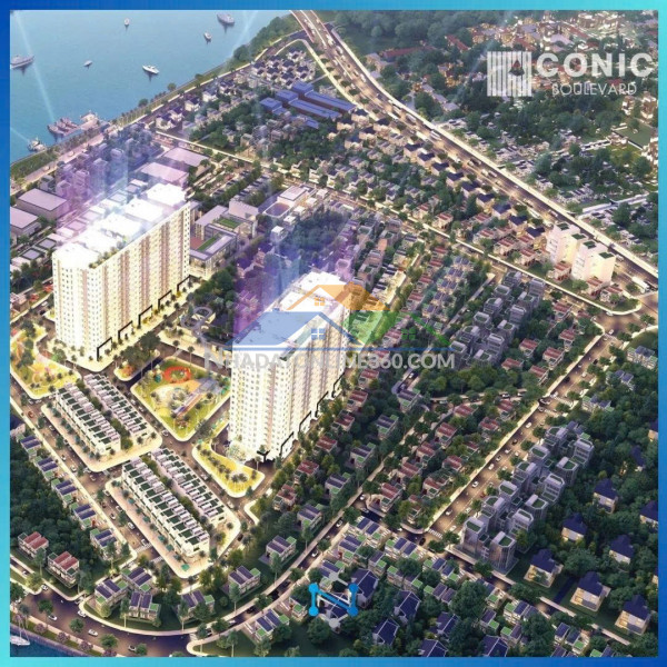 Căn hộ 86m2 conic boulevard bình chánh 2pn view sông