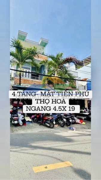 Mtkd ngay chợ vải phú thọ hoà – sẵn dòng tiền – 4 tầng – 86m ngang 4.5 – 19 tỷ tl