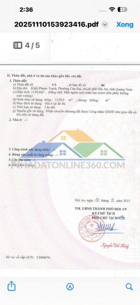 Đất đẹp – giá tốt - cần bán lô đất kđt phước trạch - phước hải ,hội an, quảng nam