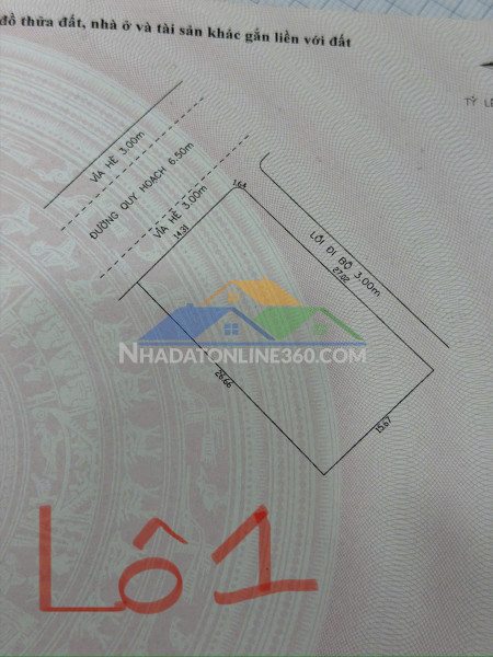 Chào bán lô đất dệp đường hoà minh 30. khu a1 phương trang, hòa...