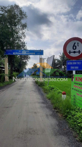 Đất mặt tiền – giá tốt  – chính chủ bán tại đường bình ninh, xã bình phục nhứt, chợ gạo, tiền giang