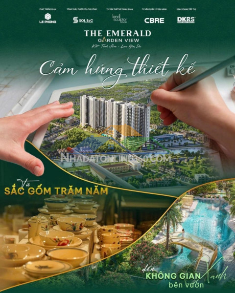 The emerald garden view chỉ 35tr/m2 căn hộ xanh chuẩn sống đôi...