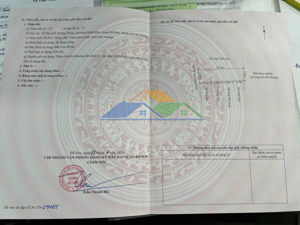 90.2m² giá 1.5x tỷ – hiếm tại quang trung minh đức – gần trục thượng đức  zalo 0567 222 555