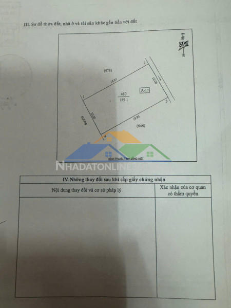 Bán lô 189m2 mặt đường 35m khu tái định cư xuân đồng, nghi đức, tp vinh