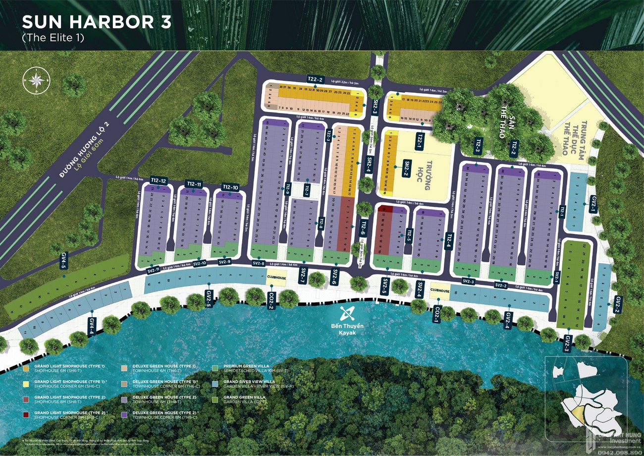 Mặt bằng phân khu Sun Harbour 3