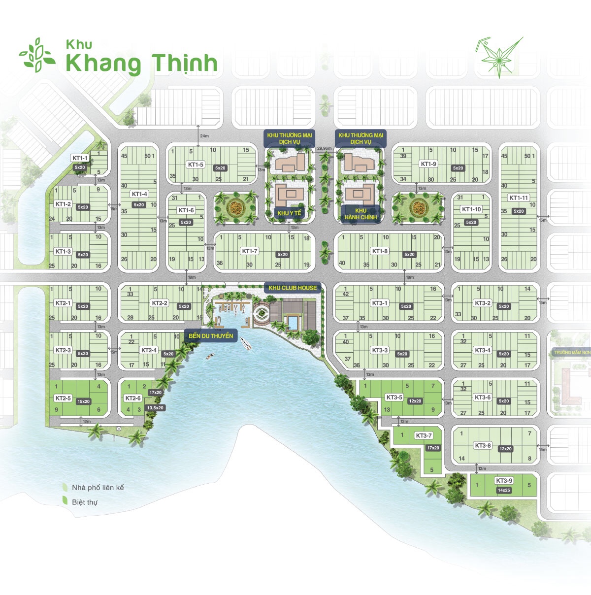 Mặt bằng khu Khang Thịnh