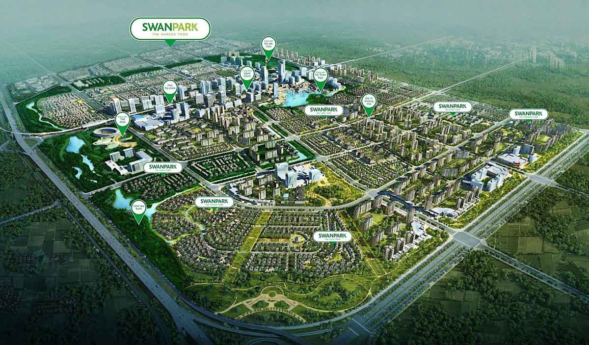 Phối cảnh dự án khu đô thị Swan Park