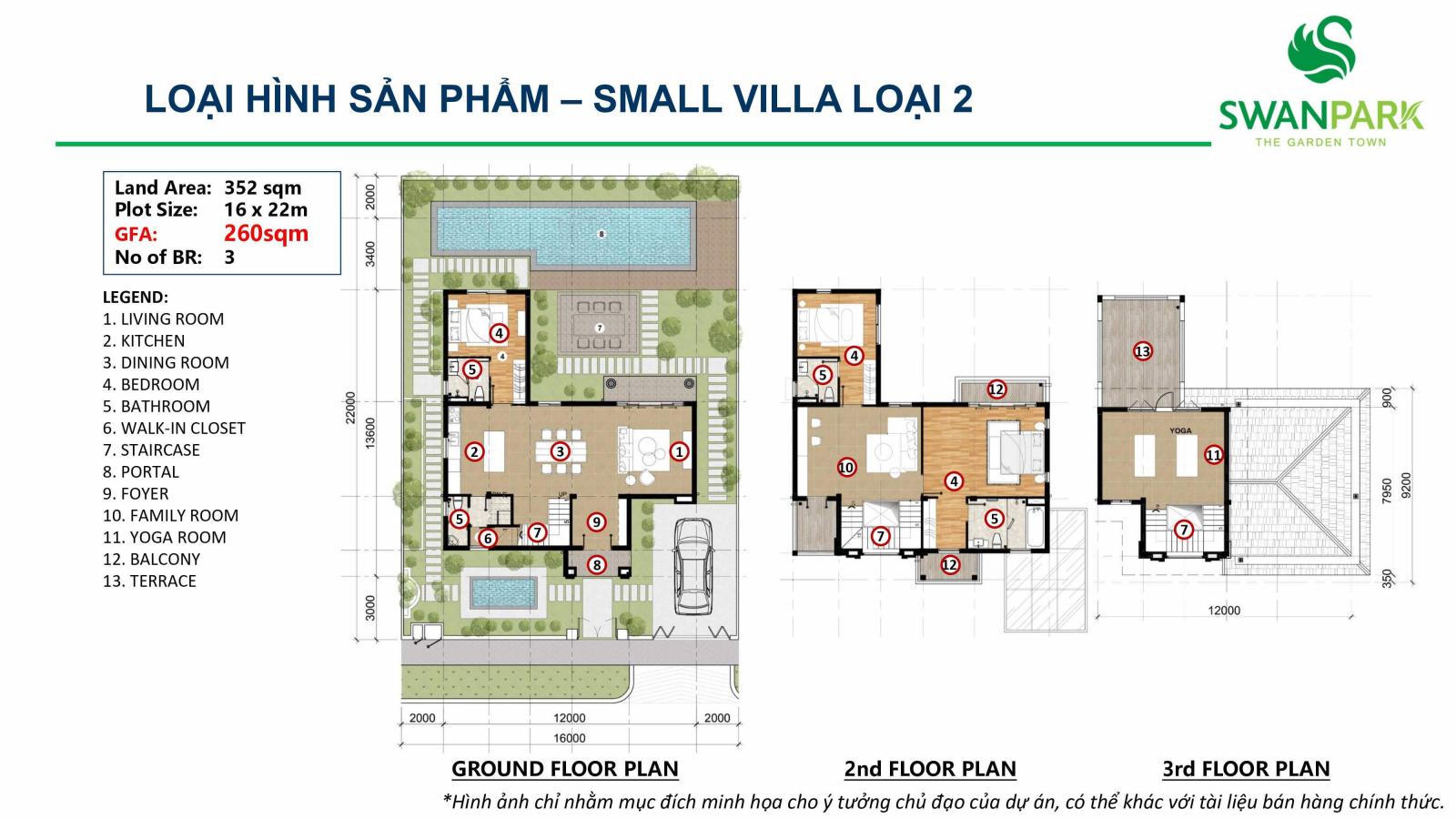 Thiết kế mặt bằng biệt thự đơn lập – khu 1B – The Garden Town